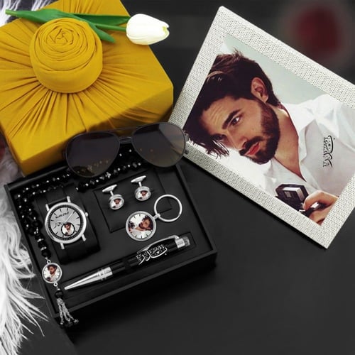 اطقم هدايا ساعات رجالية فخمة بتصميم عصري مع امكاني...