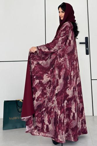 عباية مموج العنابي