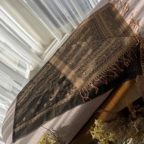 Ksh6 شال كشميري يلبس عالجهتين