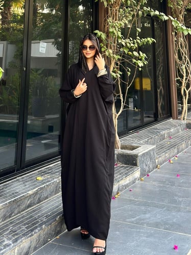 عباية حرير لامية دبل فيس