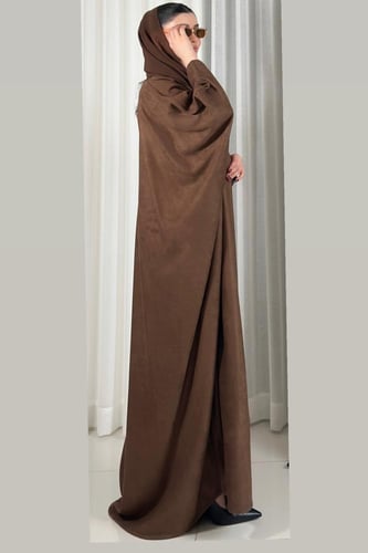 عبايه بشت دبل فيس