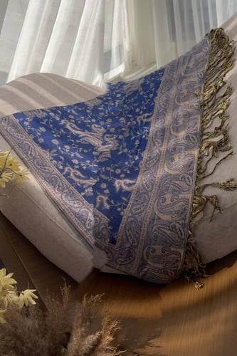 Ksh8 شال كشميري يلبس عالجهتين