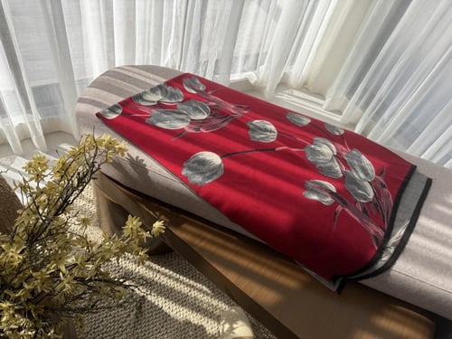 Ksh1 شال كشميري يلبس عالجهتين