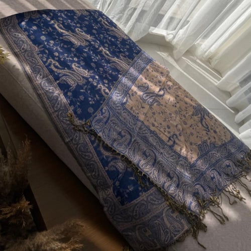 Ksh8 شال كشميري يلبس عالجهتين