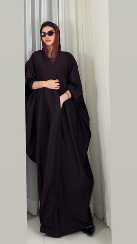 عبايه بشت دبل فيس