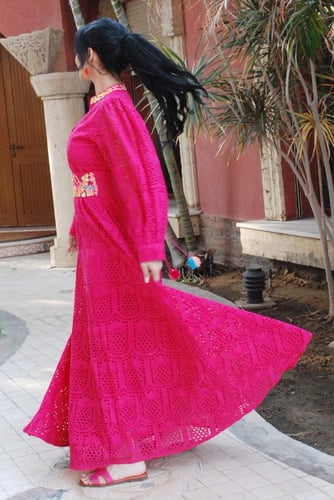 فساتين استقبال الضيوف فوشي مخصر