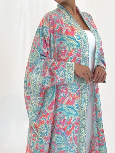 Pink Skies Sari Abaya
