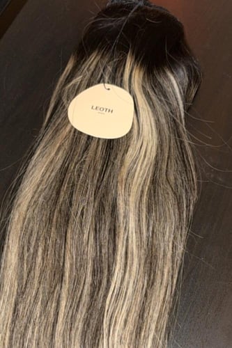 كلبسات جذور مخفي طبيعي 8 قطع | لون مخصل مسحوب bala...