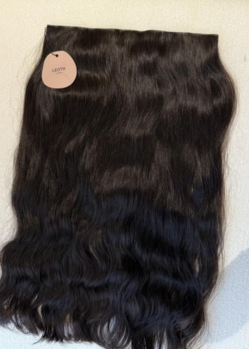 تقنية جذور مخفية قطعة واحدة - بني أسود طبيعي