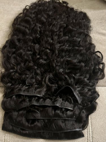 كيرلي كلبسات جذور مخفي طبيعي 8 قطع | بني اسود طبيع...