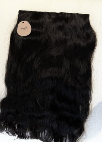 تقنية جذور مخفية قطعة واحدة - أسود عادي طبيعي