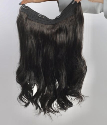 طبيعي 100% كلبسات هالو | بني أسود طبيعي