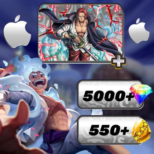 للايفون شانكس ريد 60 و5000 جوهره و 550-600 حجر