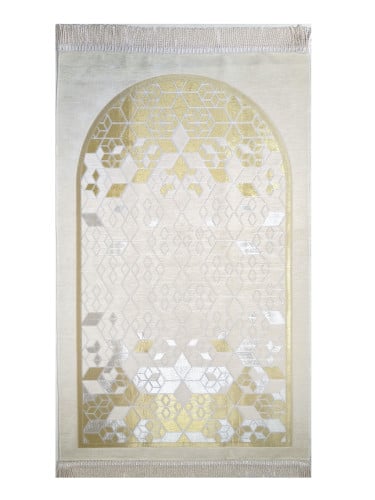 سجادة صلاة شينيل لون سكري