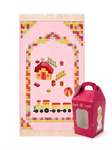 سجادة اطفال لون زهري