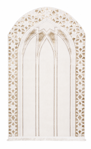 سجادة صلاة مخمل بطرف منحني