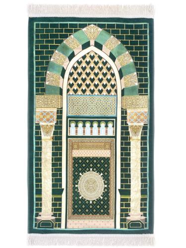 سجادة صلاة بوابة الحرم النبوي شينيل في علبة