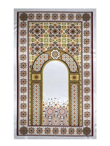 سجادة صلاة ساتان خفيفة بشنطة