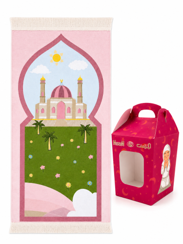 سجادة اطفال لون زهري