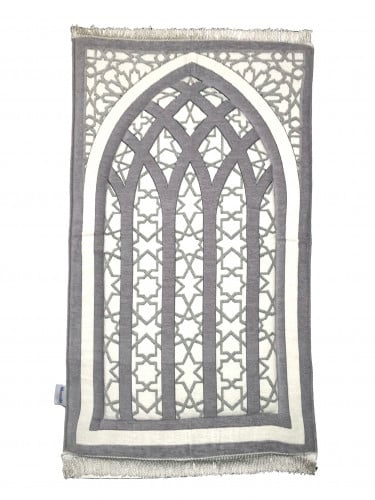 سجادة صلاة ميموري فوم لون رمادي