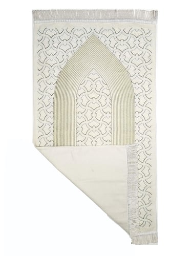 سجادة صلاة شينيل لون سكري