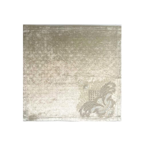 مفرش طاولة سفرة سيبيا مخمل دانتيل 10 كراسي