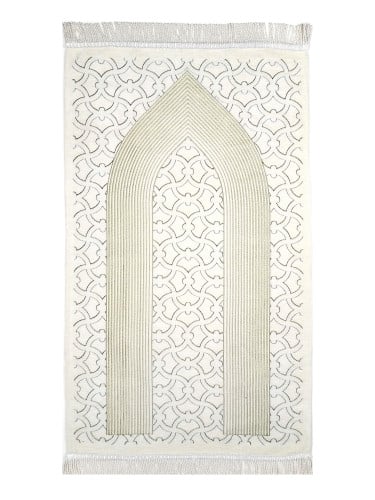 سجادة صلاة شينيل لون سكري