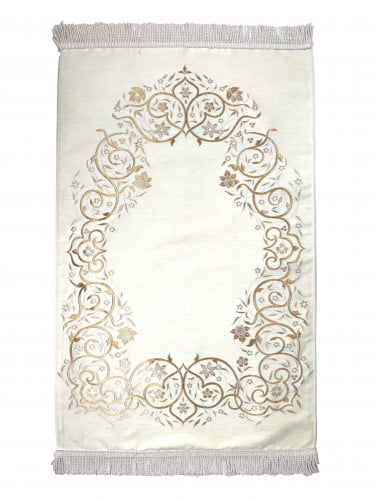 سجادة صلاة شينيل في علبة لون سكري