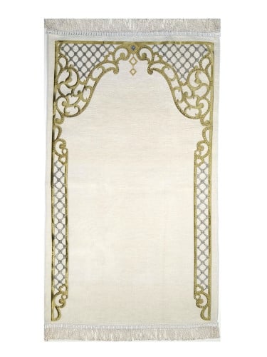 سجادة صلاة شينيل لون سكري