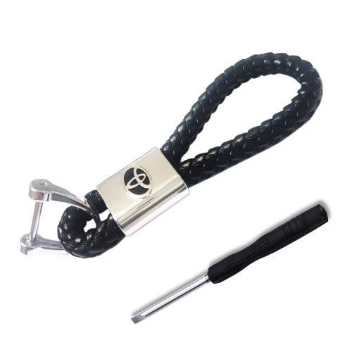 ميدالية سيارة تويوتا جلد علاقة مفاتيح