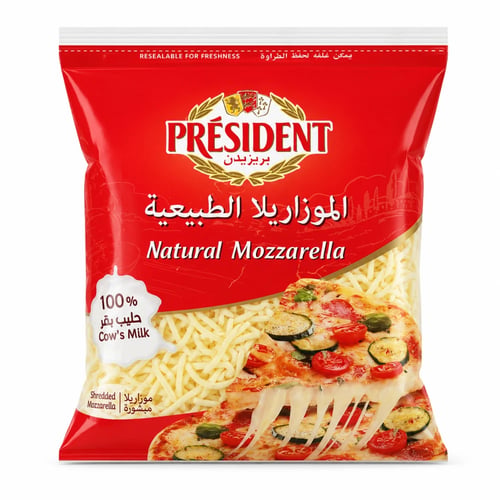بريزيدن جبن موزريلا مبشور 200 جم