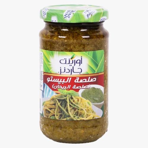 صلصة البيستو الريحان 195 جم من اورينت جاردن