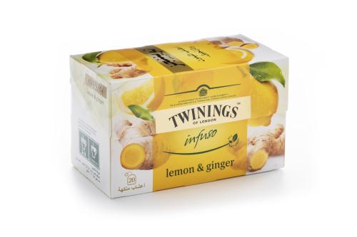 شاي الليمون والزنجبيل 20.2جم من تويننجز