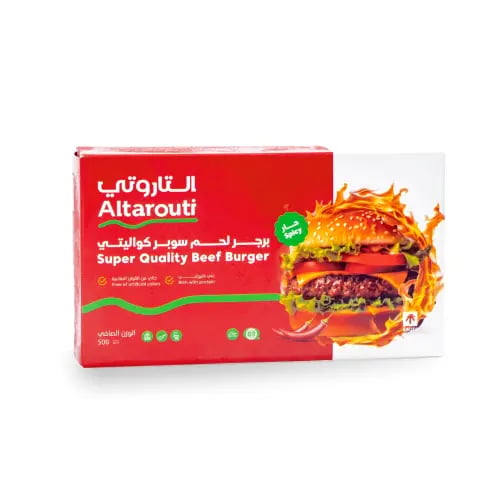 التاروتي برجر لحم سوبر كواليتي حار 500 جم