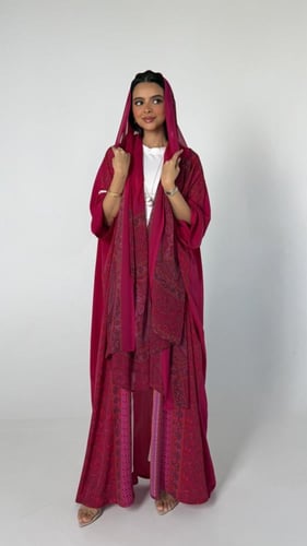 عباية حرير بيزلي توتي