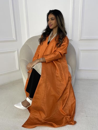 عباية لجين برتقالي