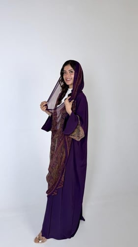 حرير بنفسجي سادة