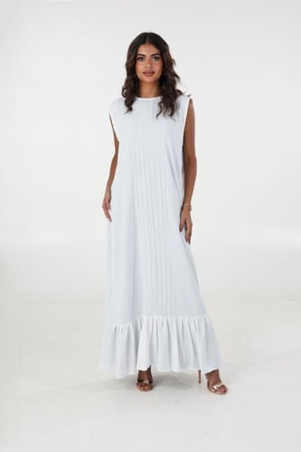 فستان تحت العبايه بكسرات