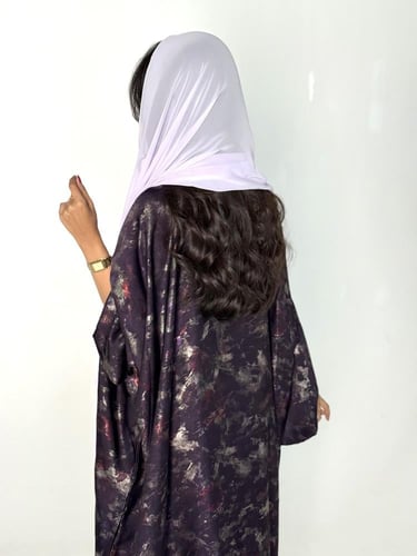 عباية بلمعه بنفسجي