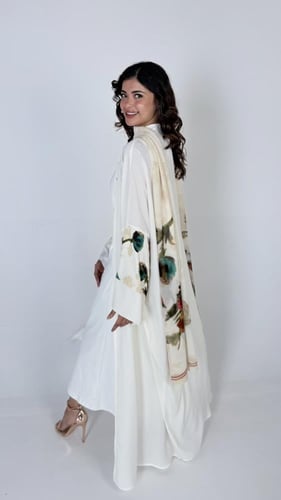 حرير ابيض سادة