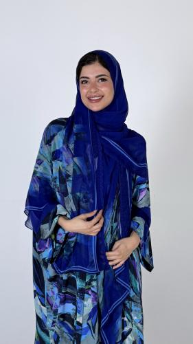 حرير ازرق أمواج