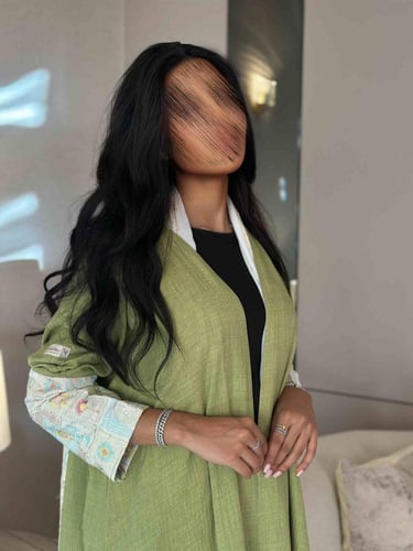 عباية هيبة خضراء