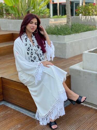 عباية بيضاء صيفيه3