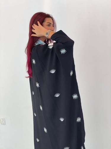 عباية العيون اسود