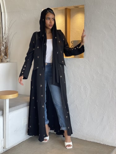 عباية الورود الذهبية