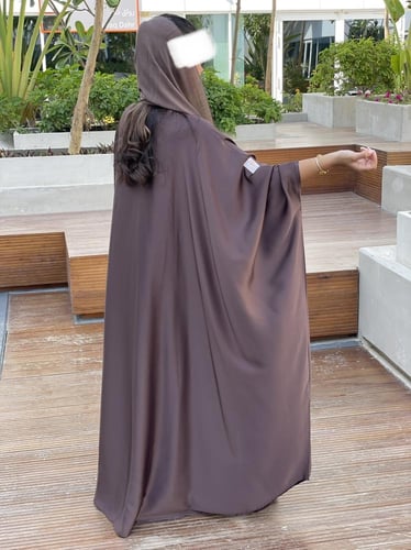 بشت حرير بني غامق