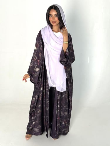 عباية بلمعه بنفسجي