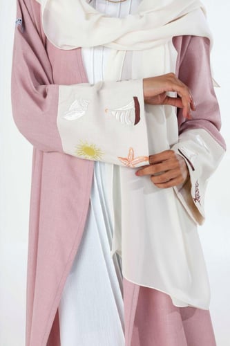 عباية لنن وردي