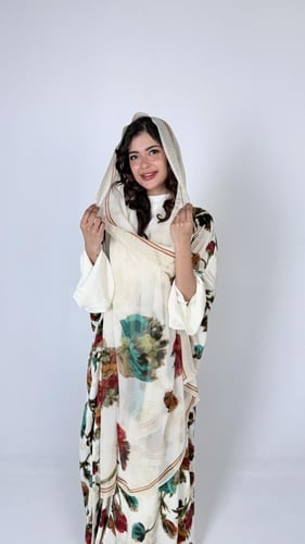 حرير ابيض توليب