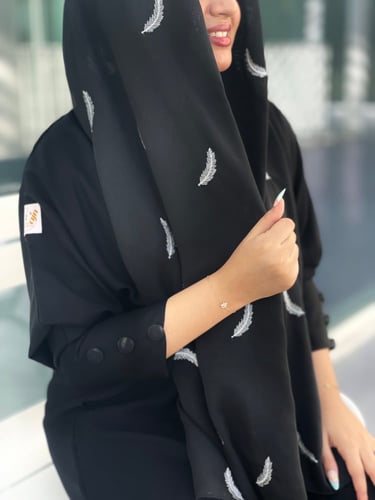 طرحه ورقات الشجر فضي- بوال